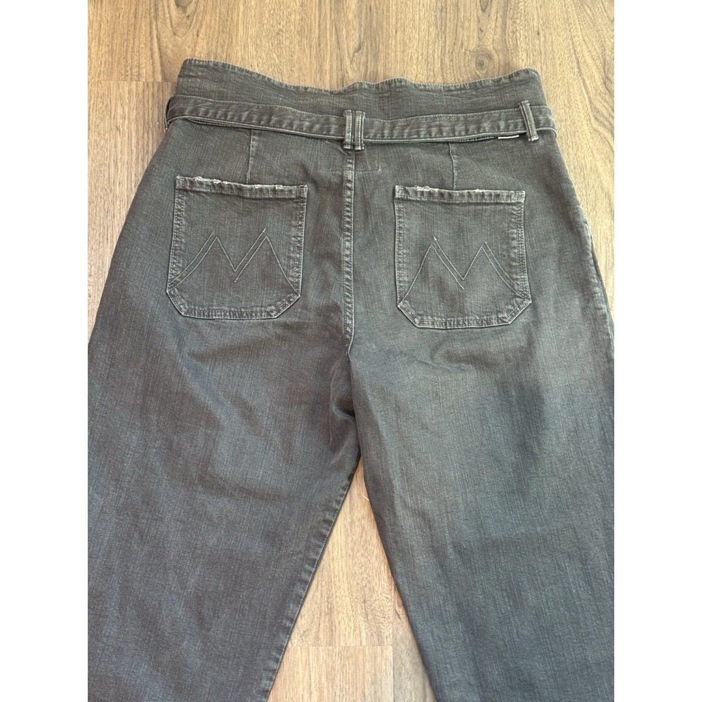 Mother Superior Denim Greaser Paperbag Pleat Jeans 30 Faded Black High Rise - Picture 10 of 15